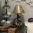 Ensemble de lampes de table 21 "en brun adonica