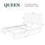 Lit plateforme tapissier Ozella - Aucun sommier requis, assemblage facile-589739805-589739793