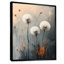 «Quiet Seedling Dandelion In Minimalisme I», reproduction d'art sur toile encadrée