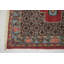 Tapis de couloir rouge en laine noué à la main de conception unique 2 pi 11 po x 13 pi 5 po années 1980 Ferrina