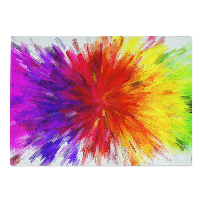Tempered Glass Explosion Chopping Board, 39 cm W x 28.5 cm L