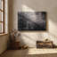 Toile abstraite grise, art mural industriel - impression de texture grunge noir, décor de béton vieilli moderne pour salon loft urbain-2129192798