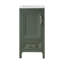 Ensemble de meuble-lavabo simple 18 po avec 1 porte à fermeture douce et 1 tiroir, entièrement assemblé-232365308