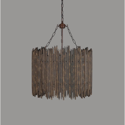 Lustre tambour 4 lumières à abat-jour