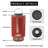 Outdoor Solar Lanterns Outdoor Hollowed-Out LED Floor Lights Aluminum Braided Rope Lantern with Handle,Red-119700823