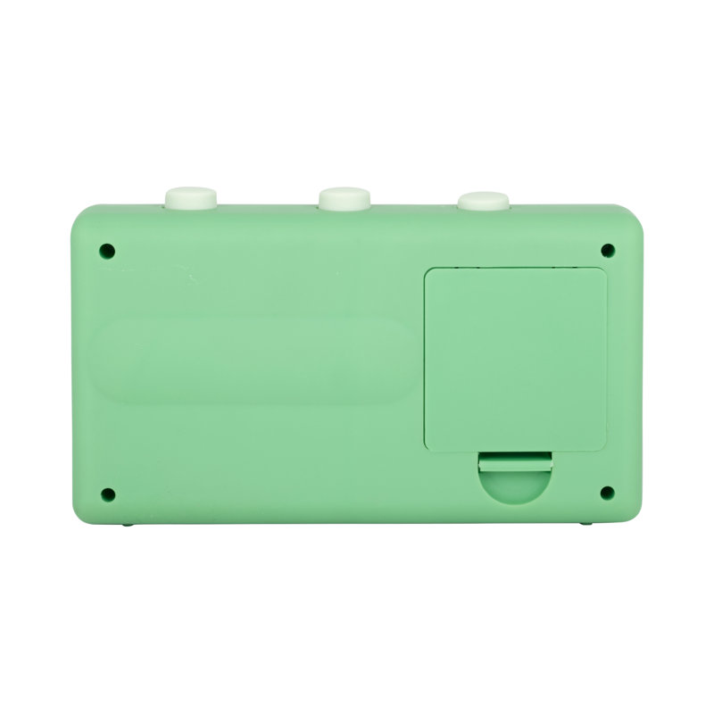 Mechanical Alarm Tabletop Clock, Green