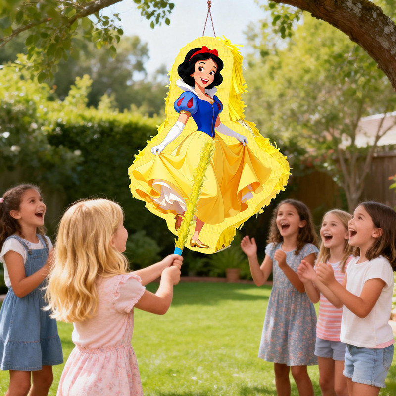 4 Pcs Snow White Princess Pinata, Snow White Princess Pinatas Bundle