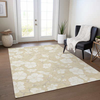 Tapis intérieur \/ extérieur corail lavable à la machine ACN1032 1 pi 8 po x 2 pi 6 po