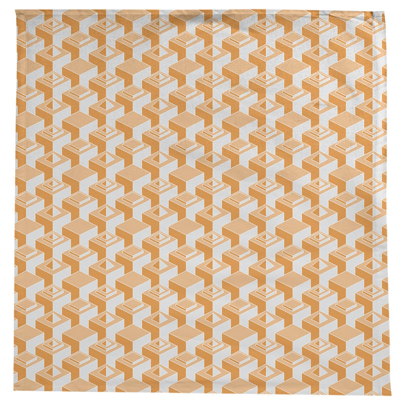 Nappe de gratte-ciels classiques, Orange/Blanc