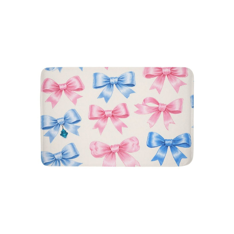 Tapis pour salle de bain bicolore