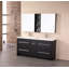 Ensemble de meuble-lavabo de salle de bain double 63 po avec miroir Royal-16633803