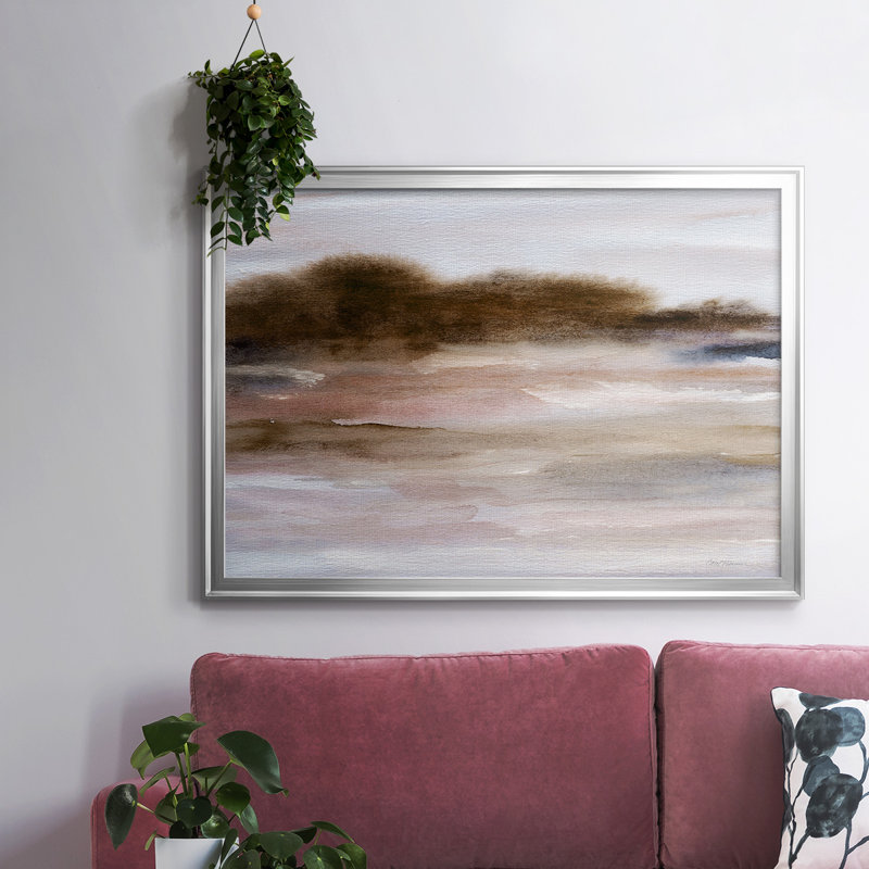 Autumnal Bay, toile tendue avec châssis encadré, Argent, H 18 po x l 26 po x P 1,5 po