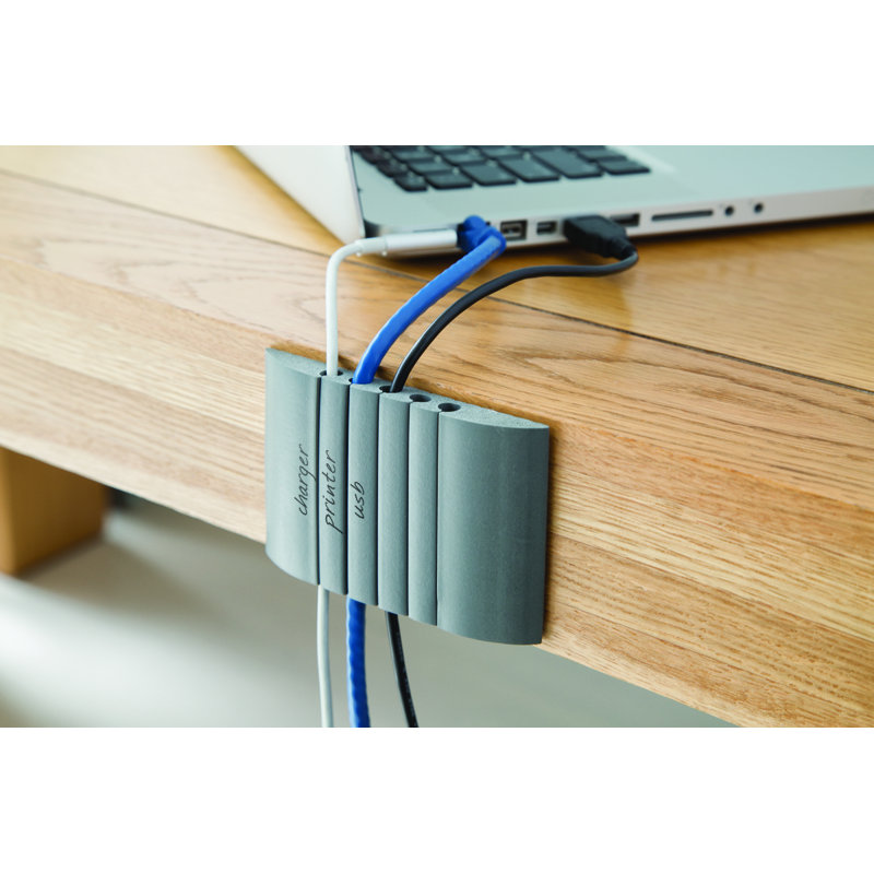 Porte-cable de bureau inscriptible station