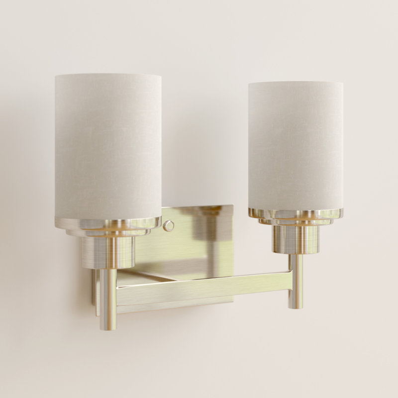Bristol 2 - Light Dimmable Vanity Light, Bright Satin Nickel