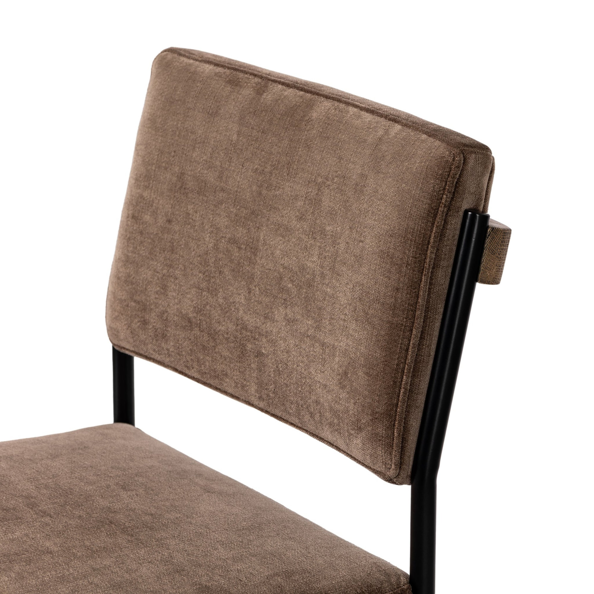Popovich Leather Dining Chair, Brown