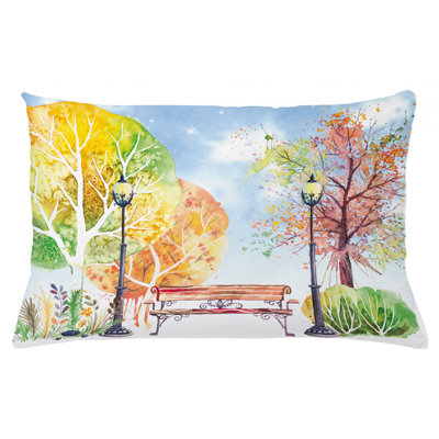 Landscape Square Pillow Cover