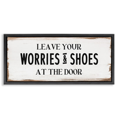 Préoccupations et chaussures à la porte
