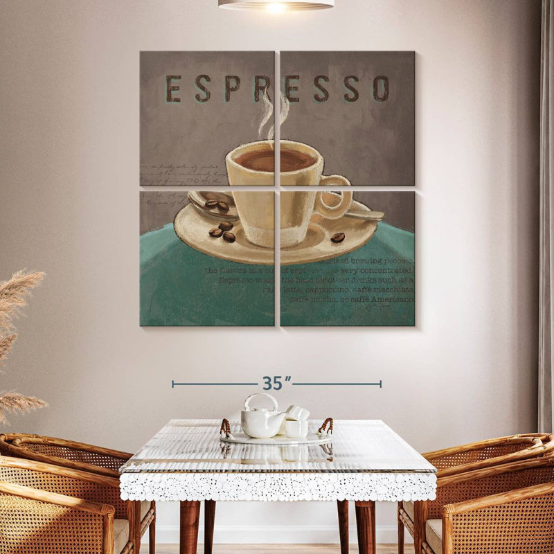 Yarlin Coffee And Co II bleu sarcelle et gris