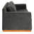 Seville Sofa, Gray Velvet