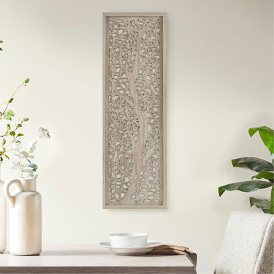 Laser Cut Tree Framed Panel Wall Decor