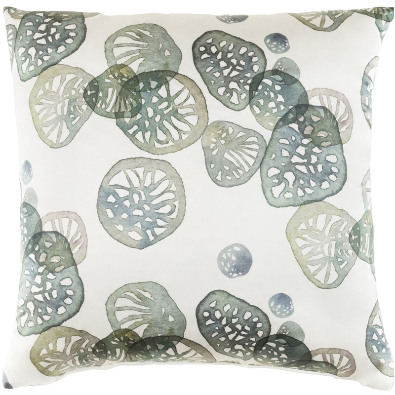 Natural Affinity Silk Throw Pillow, Green