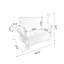 Chariot de chariot pliant robuste avec banc et table arrière - Pneus de plage tout-terrain d'une capacité de 500 lb-126257610-126257608