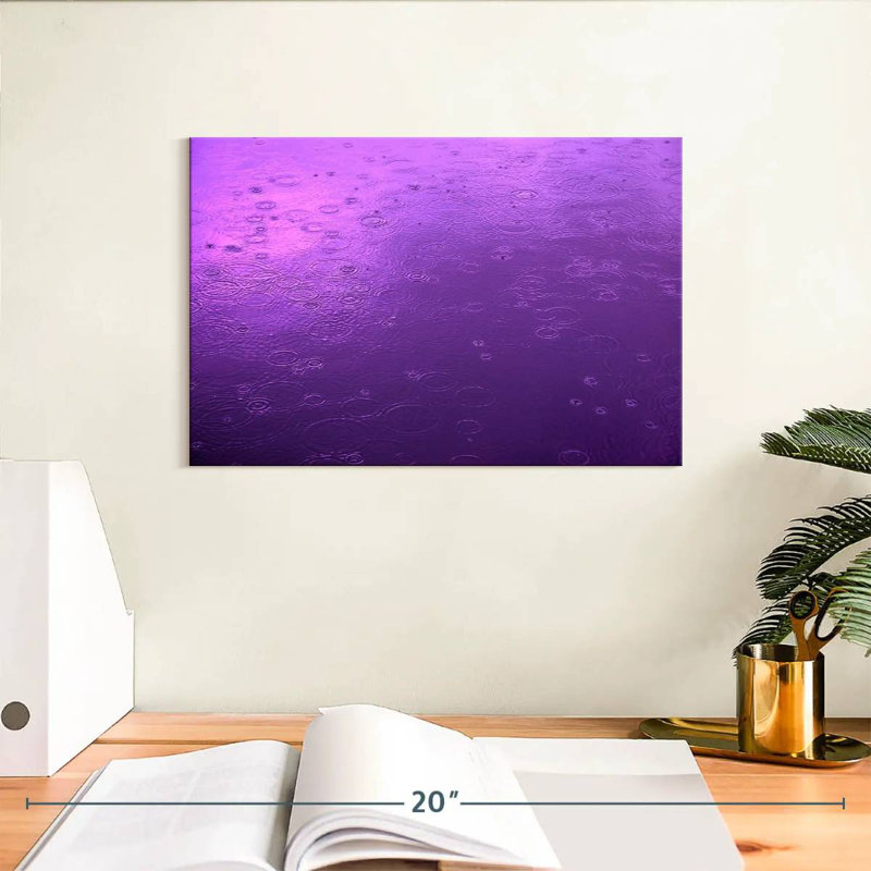 Vue de la pluie mauve Alvord, H 8 po x l 12 po