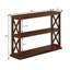 Arthella 3-Tier X-Design Console Entryway Sofa Table With Shelves-588931735