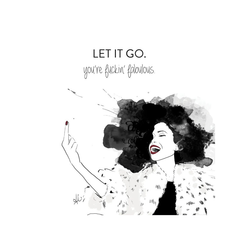 Let It Go by Alison Petrie - Wrapped Canvas Print, 30.48cm H x 30.48cm W