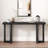 63" Geometric Design Console Table With Solid Pine Legs-153809184