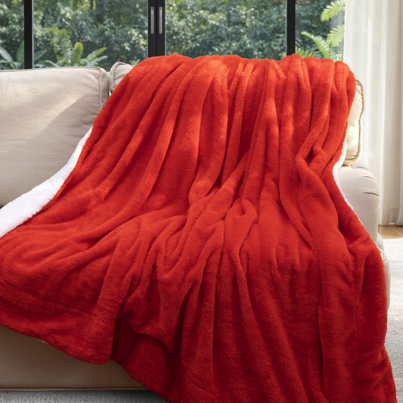 Jeté MPSBL50x60, L 60 po x L 50 po, Rouge
