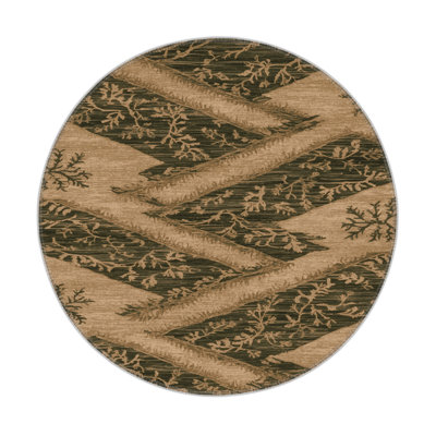 Tapis d'intérieur et d'extérieur brun Nature