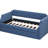 Twin Upholstered Daybed With Trundle, Blue - Linen Covered, Wood Slat Assembly Support, Bed-320622273