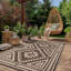 Tapis d'extérieur réversible Shimeek, tapis d'extérieur en plastique imperméable, café et beige, rectangulaire 6 pi x 9 pi-1977741591-1951193684
