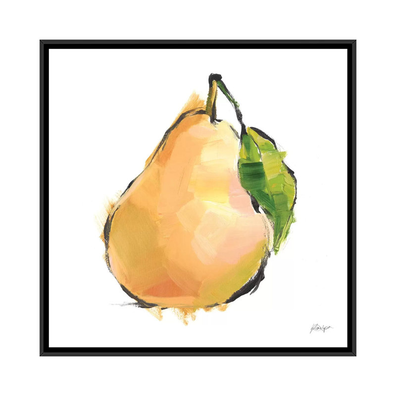 "Designer fruits IV" par Ethan Harper, reproduction d’art, Toile avec cadre noir, H 18 po x l 18 po x 1,5 po, Pas de tapis
