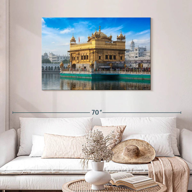 Lilie India's Golden Temple, H 30 po x l 45 po