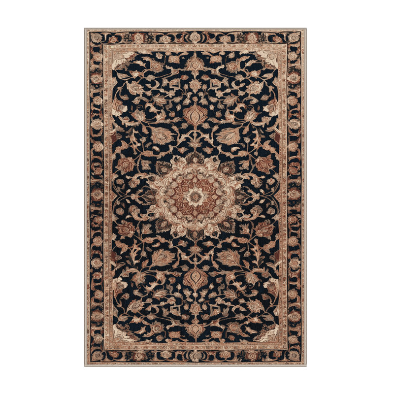 Tapis brun lavable à la machine, Rectangulaire 2 pi x 3 pi