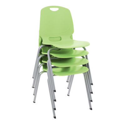 Cleorand Academic Series 18" Stacking Classroom Chairs (Set of 4)