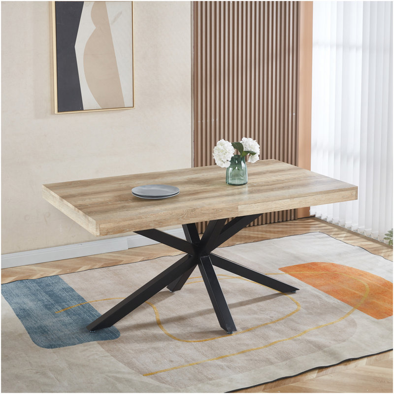 Table extensible, table à manger, table de bureau, table basse, 240/200 / 160X90x75cm, couleur noyer