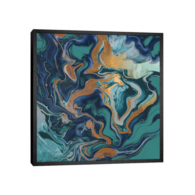 Drama Queen II Marble Green 1 Piece Painting on Canvas