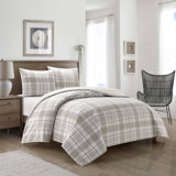 Ensemble d'édredon standard en coton 3 pièces
