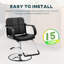 Fauteuil de massage inclinable ergonomique en simili cuir avec fonction de vibration et de chaleur pour le salon, la chambre, le bureau à domicile et la détente