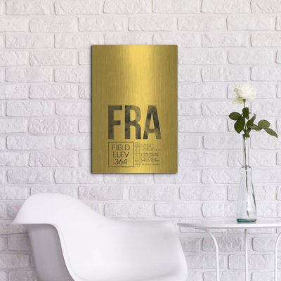 Ebern Designs «FRA ATC» par O8, art mural en métal