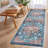 Machine Washable Rug with Rubber Backing for Living Room Vintage Non-Slip Dining Room Rug Easy-Cleaning Floor Carpet for Bedroom Playroom-303789224