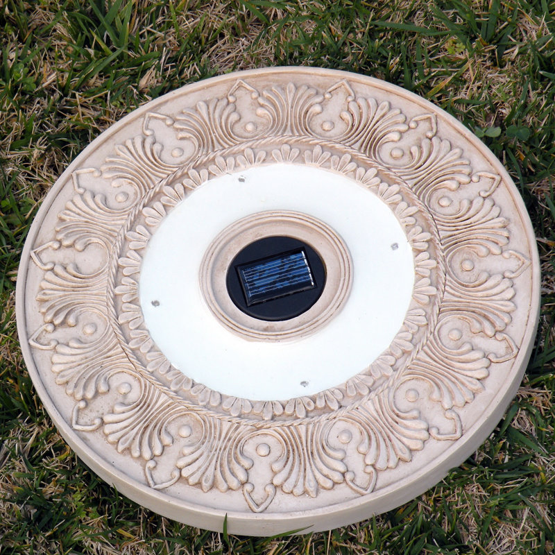 Ensemble de lumières solaires à énergie solaire Vanesa, Blanc délavé