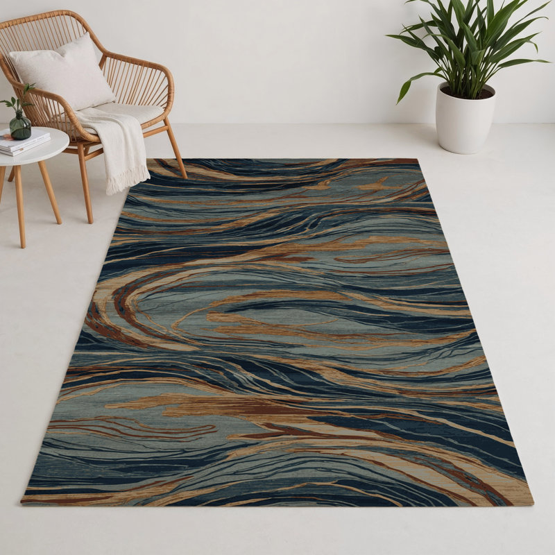 Tapis d'intérieur et d'extérieur gris Persian, Rectangulaire 3 pi x 5 pi