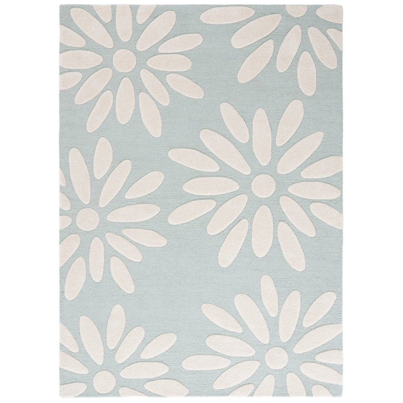 Takarah Kids Hand Tufted Wool Pile Rug, Rectangle 3' x 5'