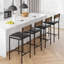 Upholstered Counter Stool with Metal Frame-233721893