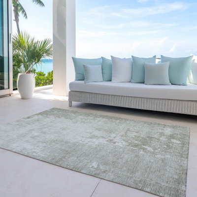 Tapis intérieur / extérieur lavable ivoire Uma 