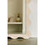 Miroir à cadre festonné en marbre de pierre naturelle 35 po x 79 po Deniz